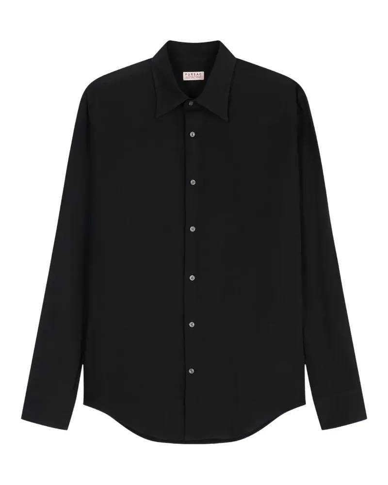 FURSAC long-sleeve button-down shirt - Schwarz Schwarz