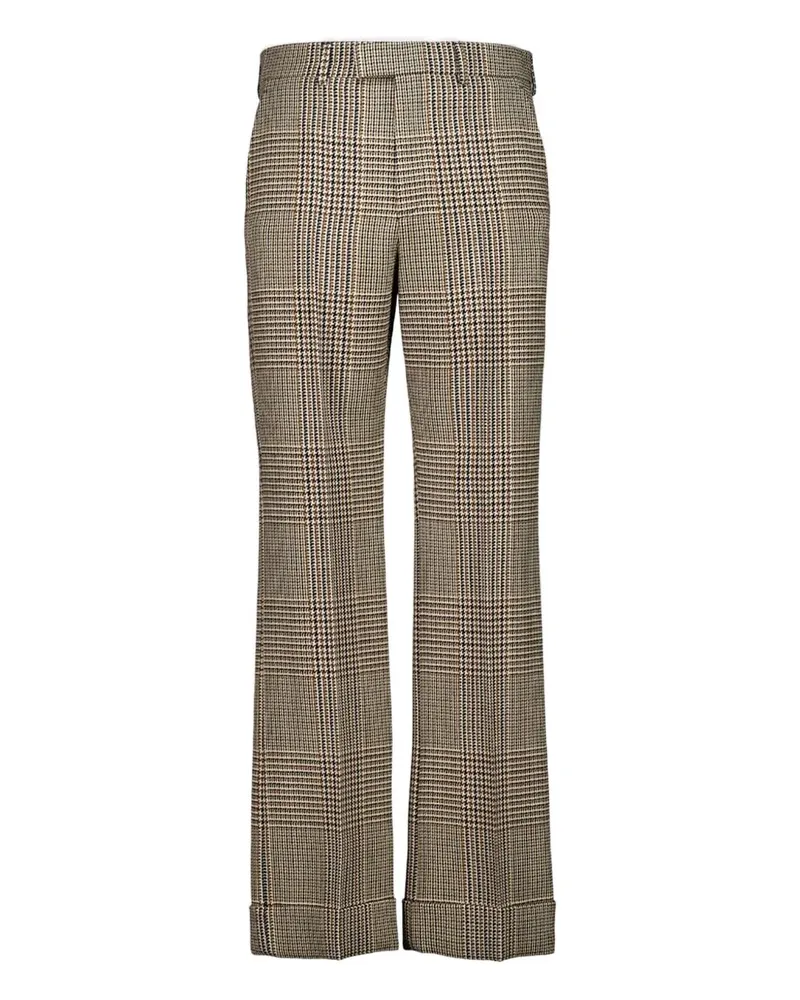 Valentino Garavani checked straight trousers - Grün Grün