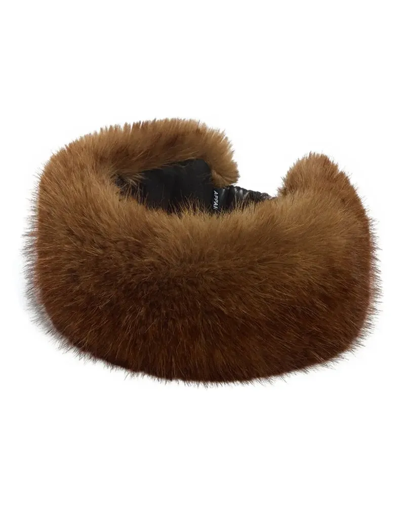 APPARIS Eleni faux-fur headband - Braun Braun