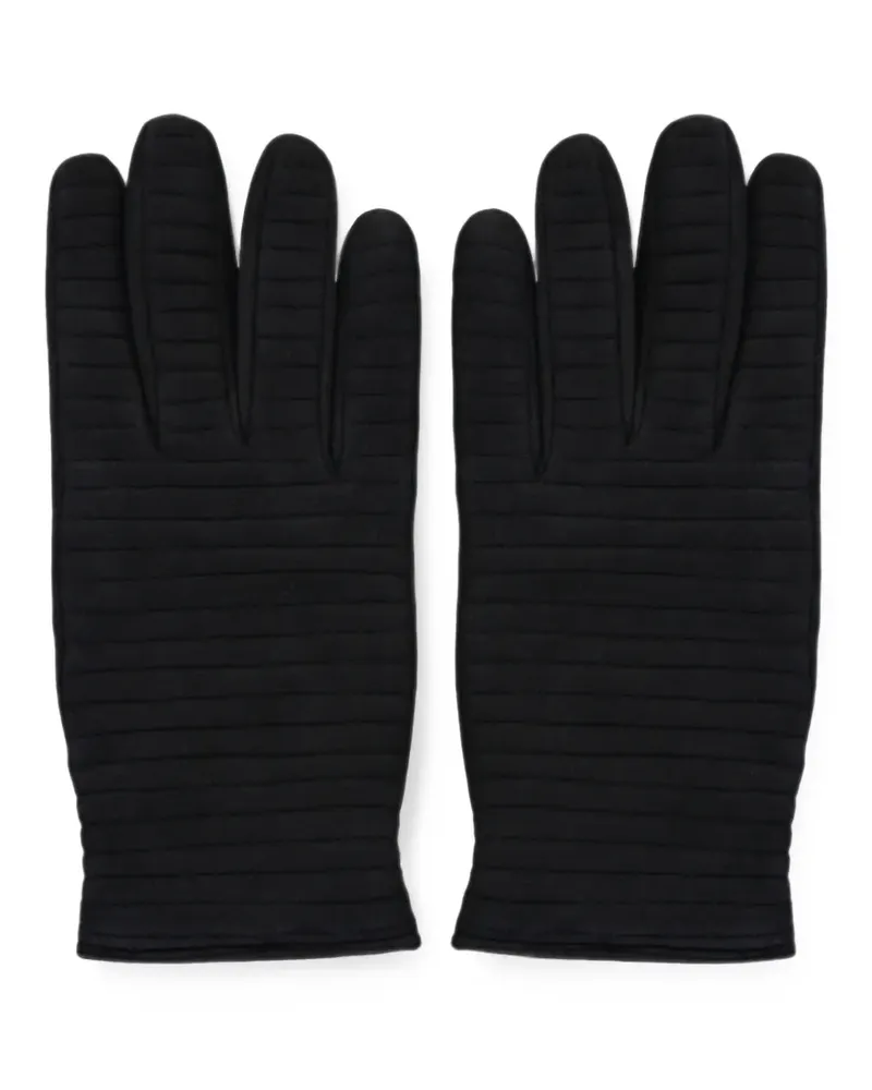MOORER quilted elasticated-cuff gloves - Blau Blau