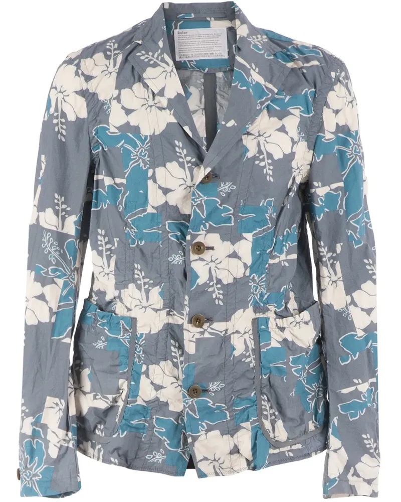 kolor floral jacket - Grau Grau