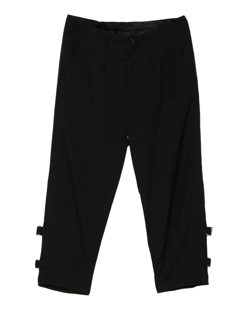Yohji Yamamoto Hose aus Gabardine - Schwarz Schwarz