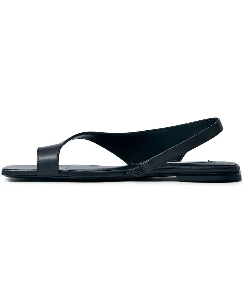 Totême Sandalen aus Leder - Schwarz Schwarz