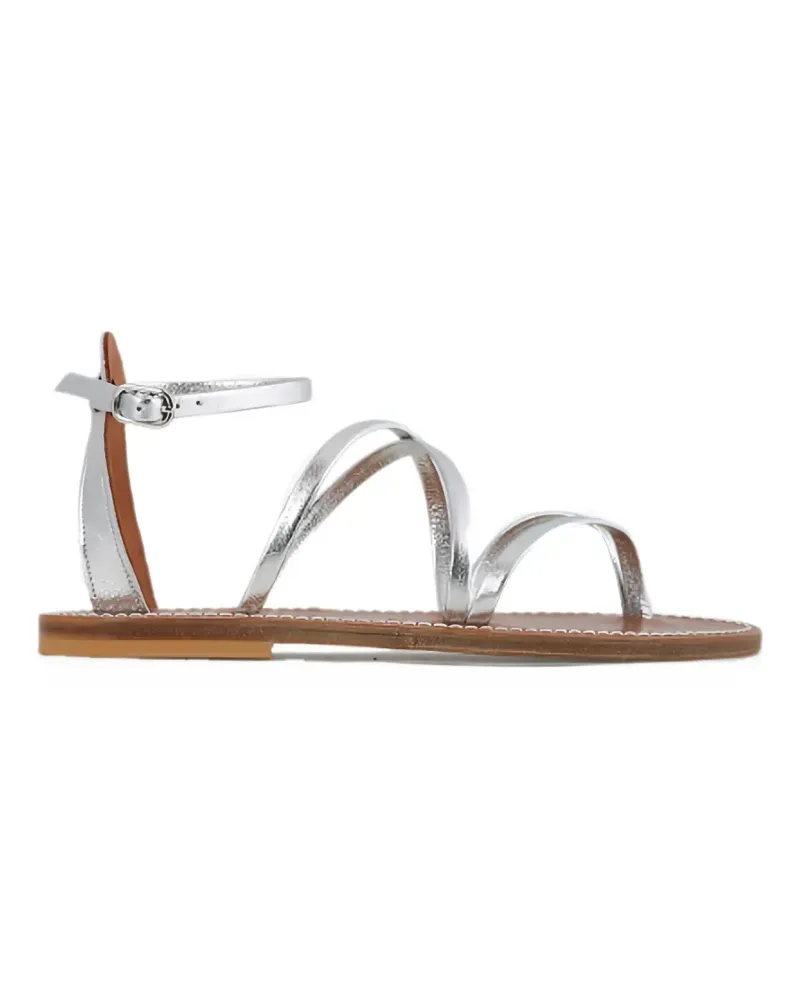 K.Jacques  Nelly F BG strappy leather sandals - Silber Silber