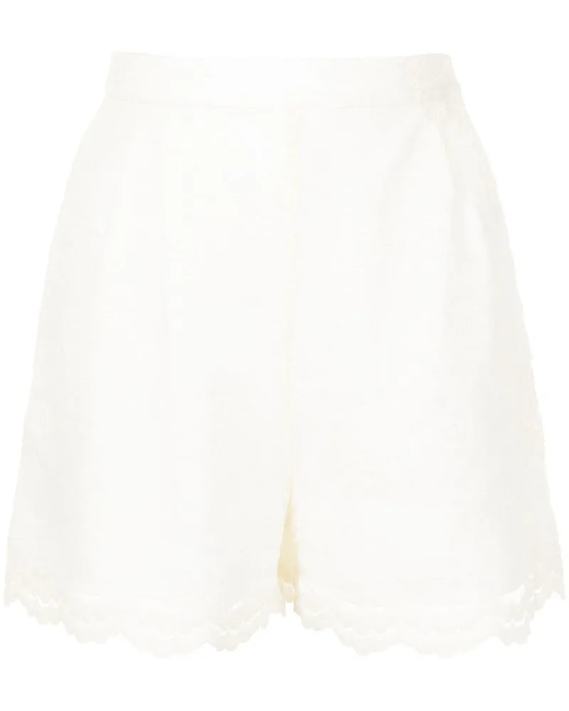 SHIATZY CHEN Shorts mit Spitze - Weiß Weiß