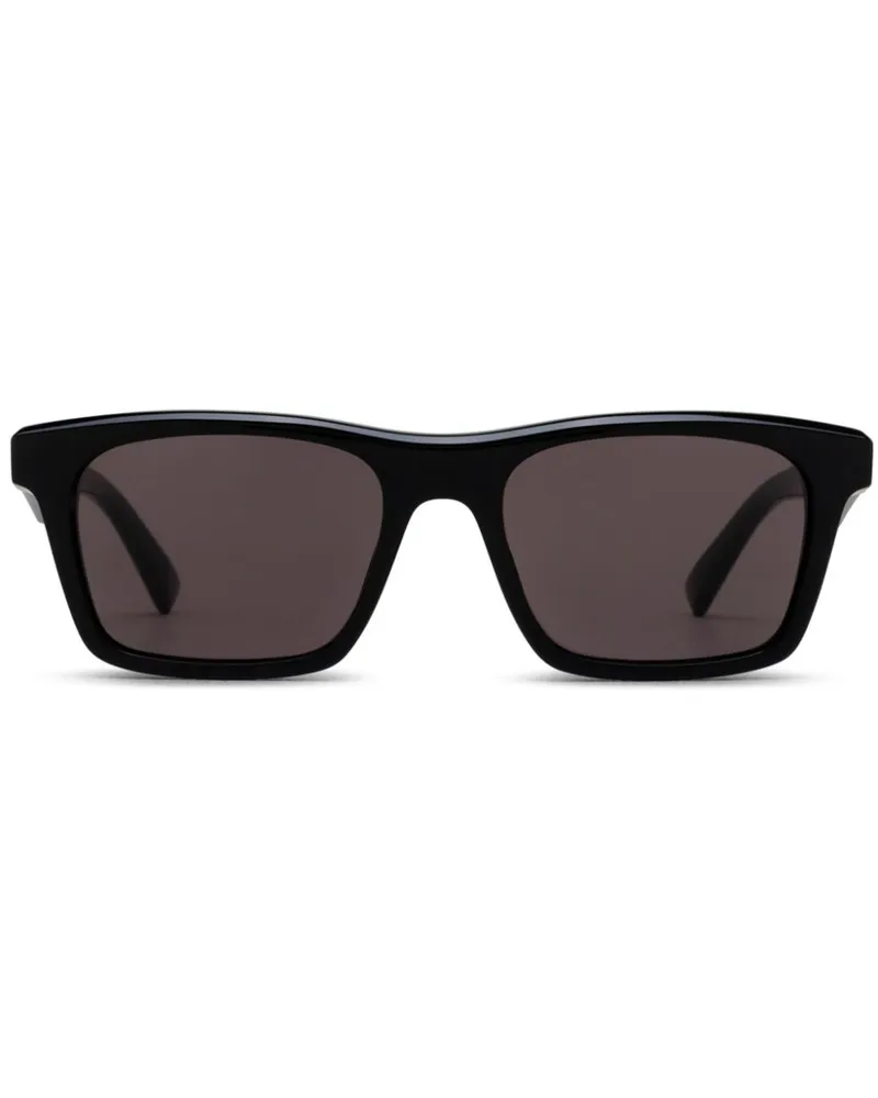 Alexander McQueen Sonnenbrille mit eckigem Gestell - Schwarz Schwarz