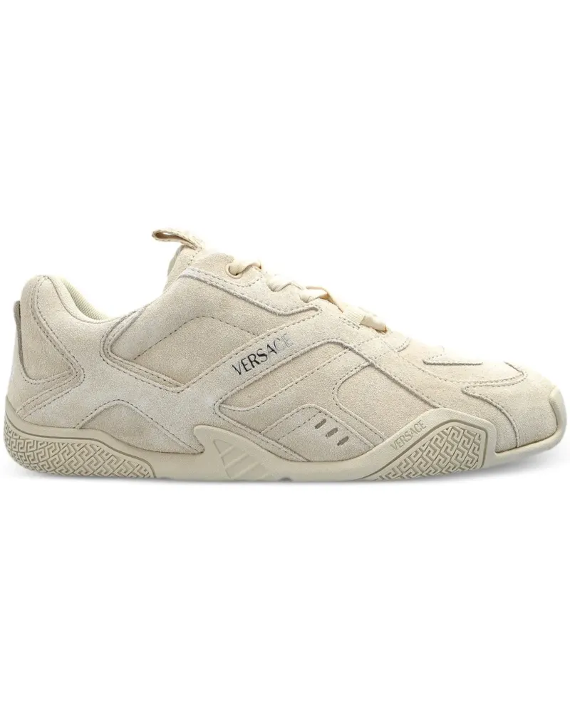 Versace Sneakers aus Wildleder - Nude Nude