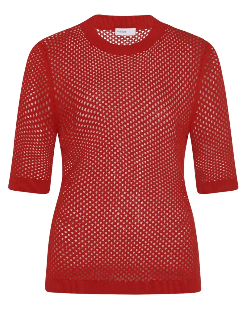 Rosetta Getty Top aus Mesh - Rot Rot