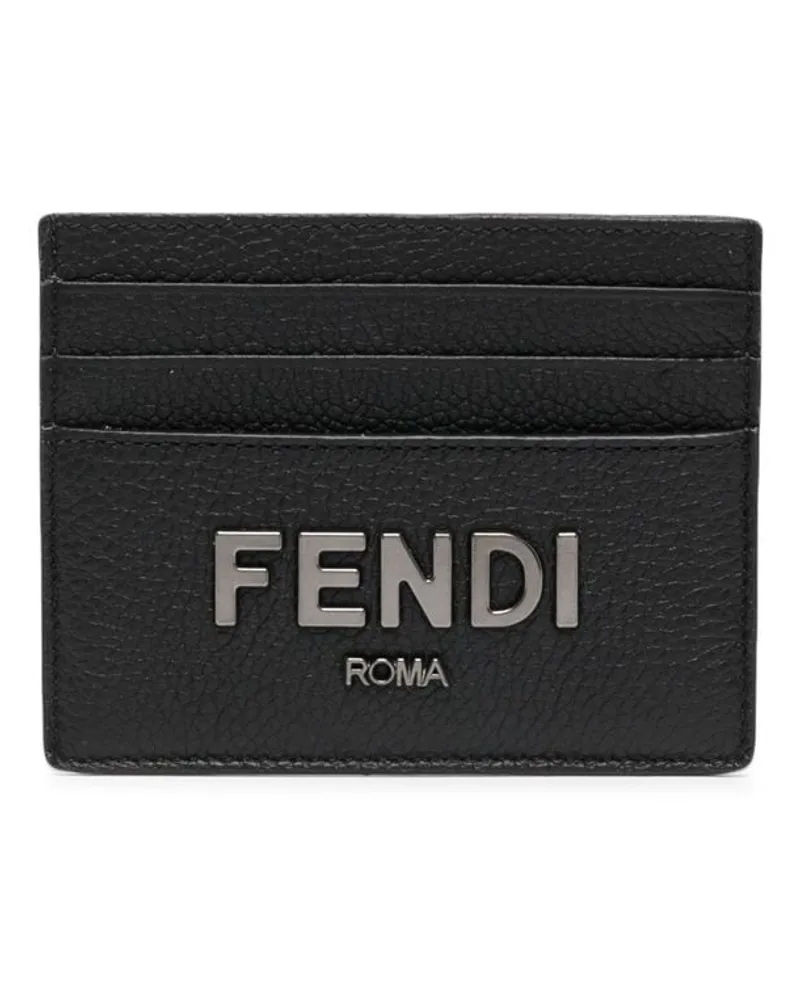 Fendi Kartenetui mit Logo-Prägung - Schwarz Schwarz