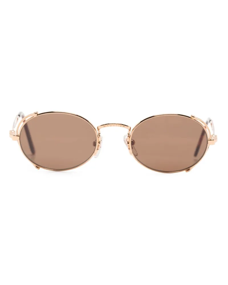 Jean Paul Gaultier Sonnenbrille mit rundem Gestell - Gold Gold