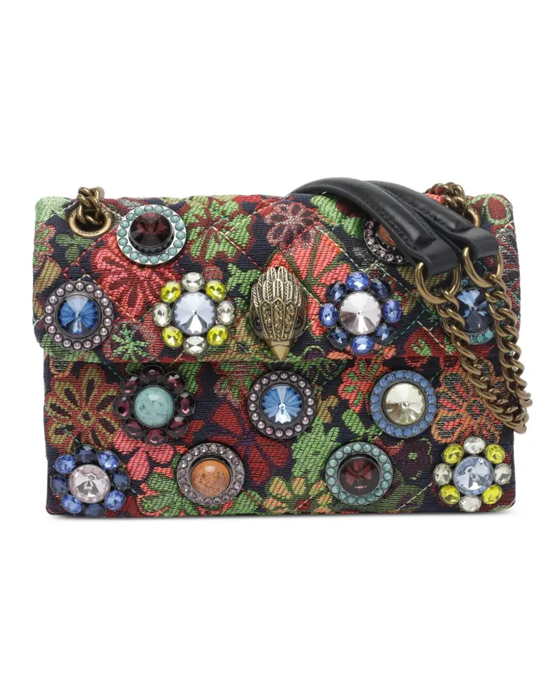 Kurt Geiger Kensington Octavia Schultertasche mit Blumenverzierung - Schwarz Schwarz