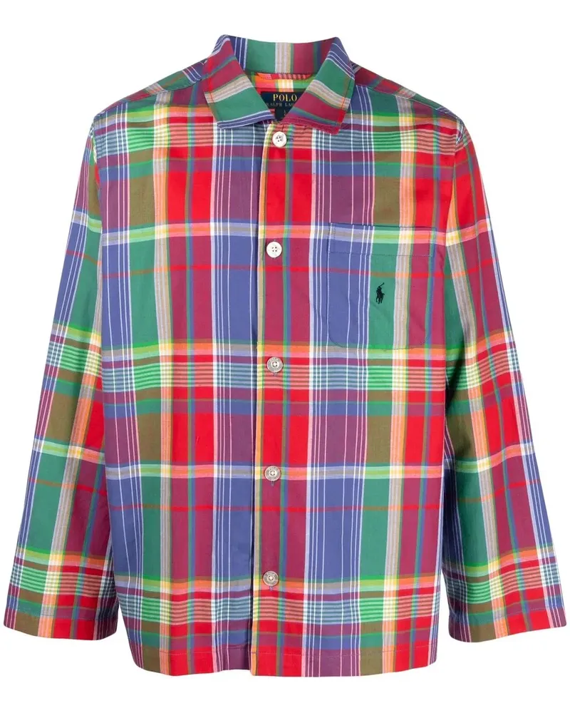 Ralph Lauren Pyjama mit Karomuster - Rot Rot