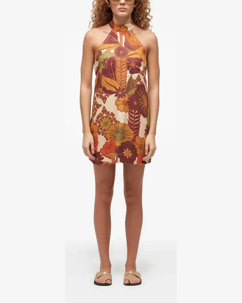 Osklen Garden Party Neckholder-Minikleid - Nude Nude