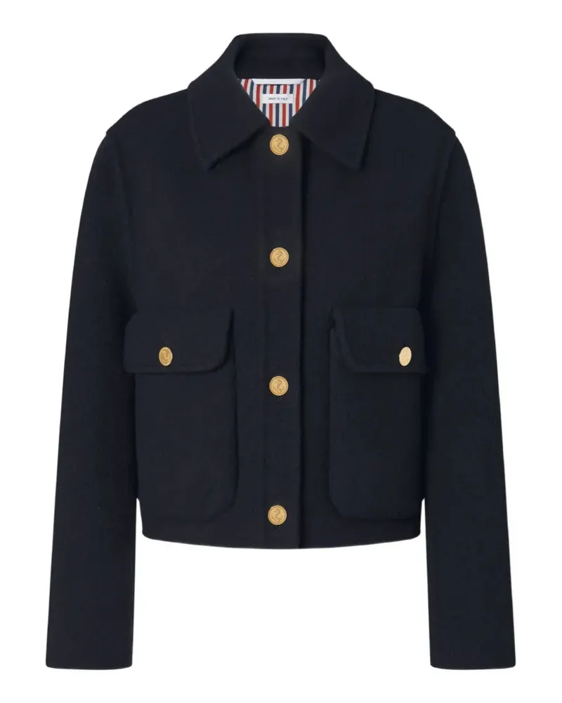 Thom Browne Jacke mit Glockenärmeln - Blau Blau