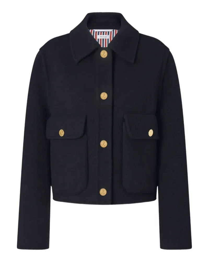 Thom Browne Jacke mit Glockenärmeln - Blau Blau