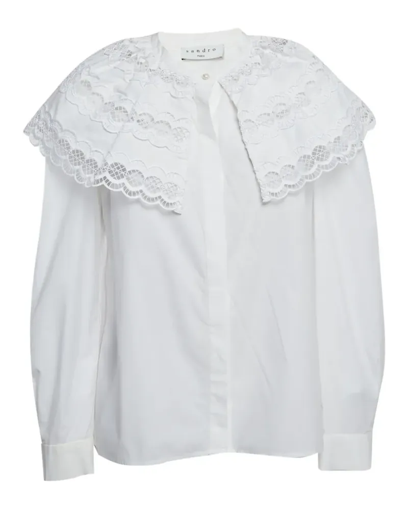 Sandro lace collar blouse - Weiß Weiß
