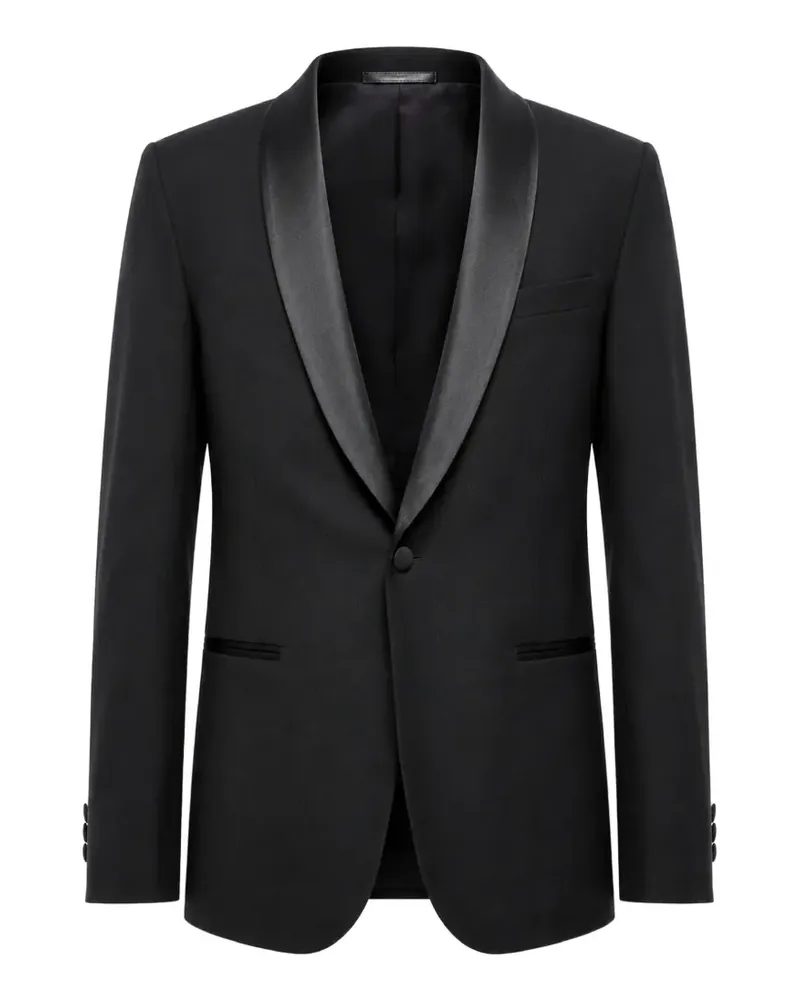 Corneliani shawl-lapel suit - Schwarz Schwarz