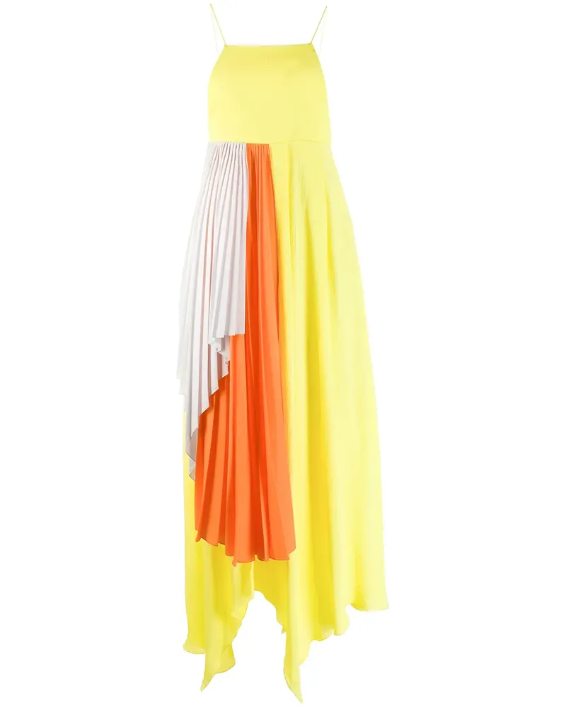 Unravel Drapiertes Kleid mit Falten - Gelb Gelb