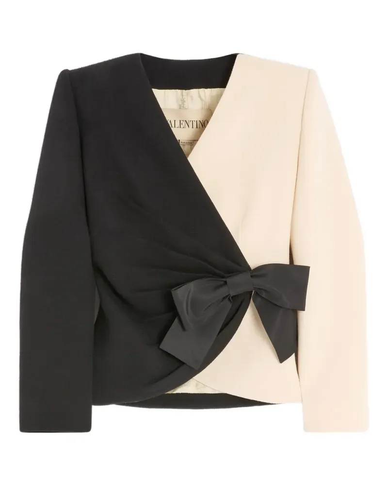 Valentino Garavani bow-embellishment blazer - Schwarz Schwarz