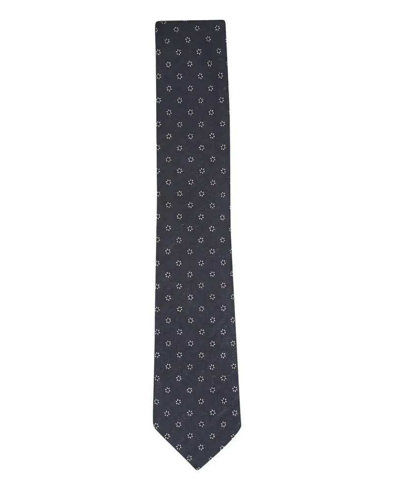Ermenegildo Zegna floral tie - Grau Grau