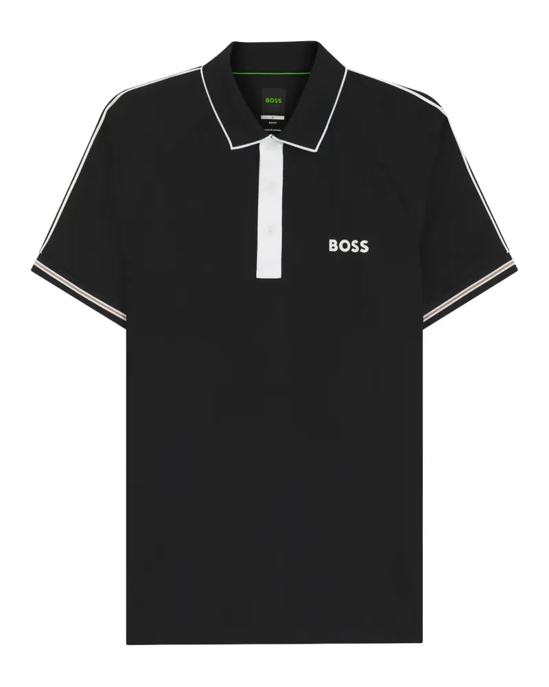 HUGO BOSS Kurzärmeliges Poloshirt - Schwarz Schwarz