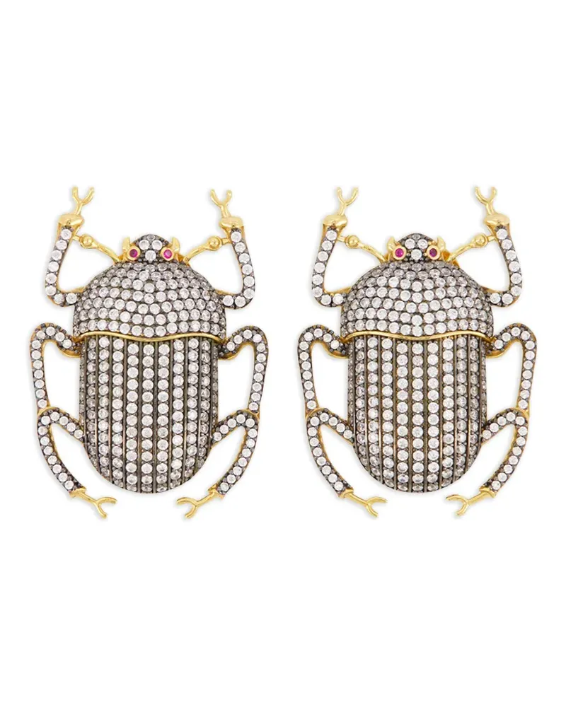 Begüm Khan crystal pharaoh earrings - Gold Gold