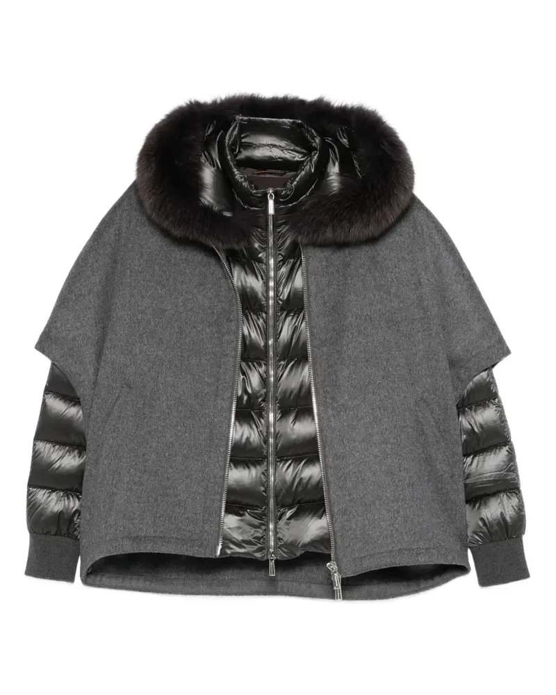 MOORER Jacke im Layering-Look - Grau Grau