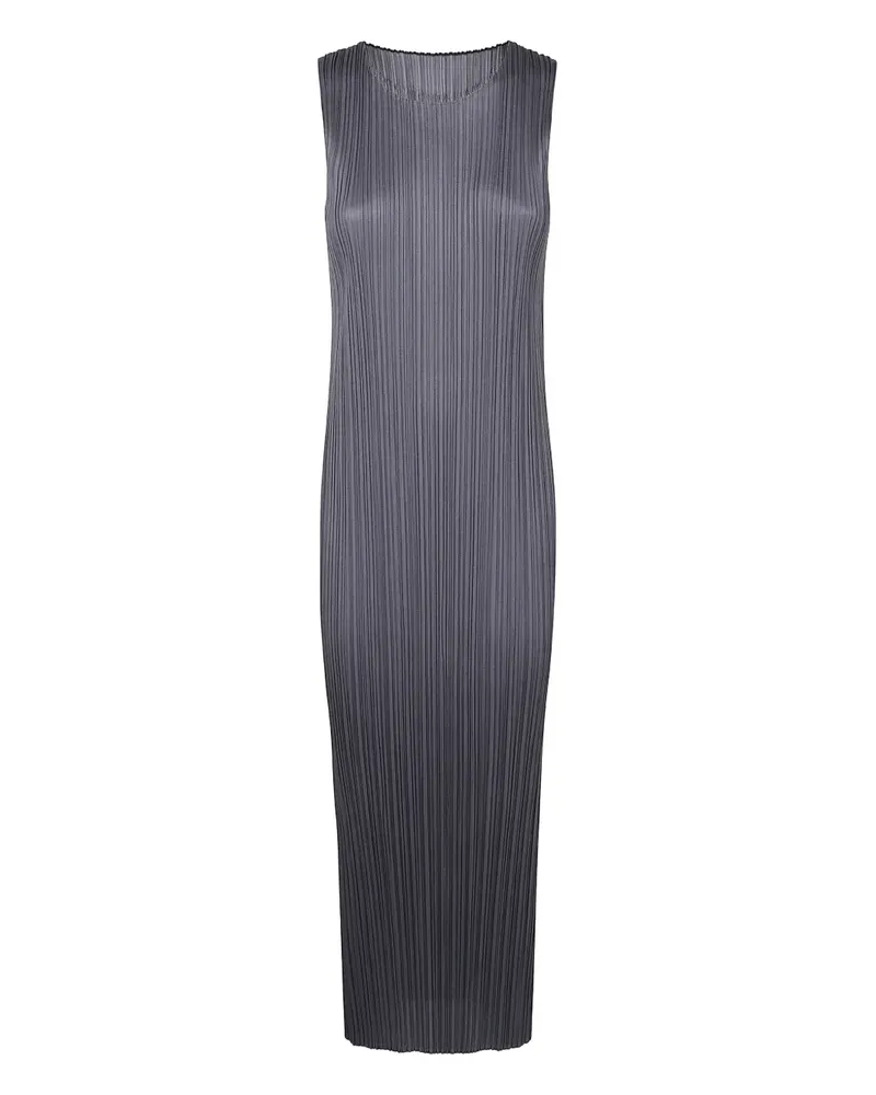 Issey Miyake Plissiertes Kleid - Grau Grau