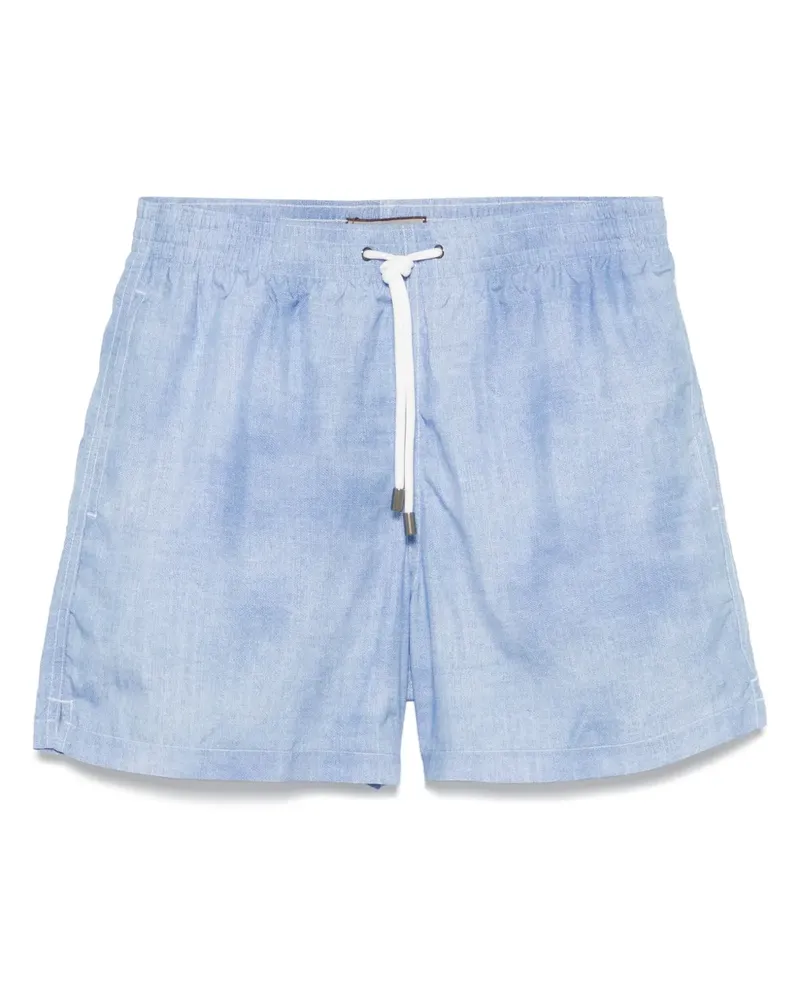 Canali Badeshorts mit Kordelzug - Blau Blau