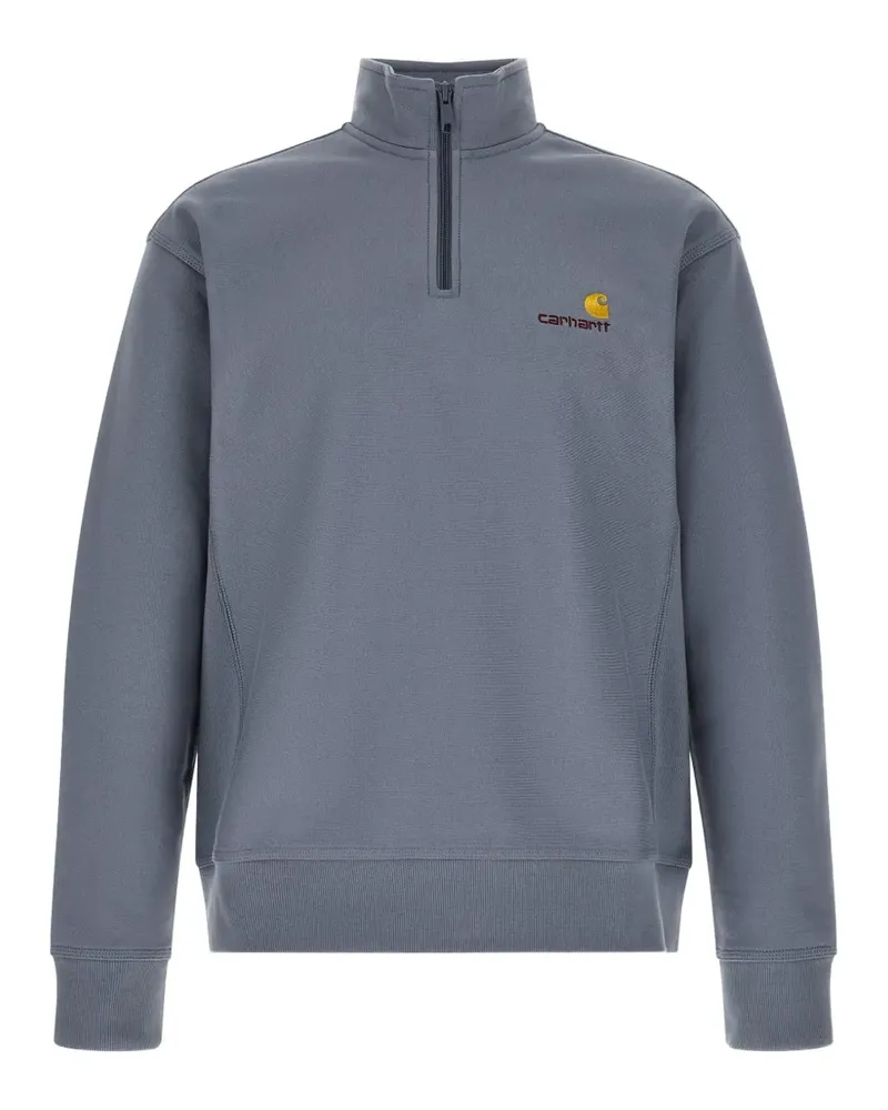Carhartt WIP American Script half-zip sweatshirt - Blau Blau
