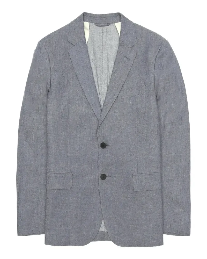 Gant melange-effect long-sleeve blazer - Grau Grau