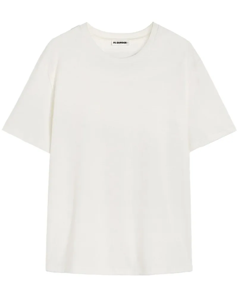Jil Sander T-Shirt mit rundem Ausschnitt - Weiß Weiß