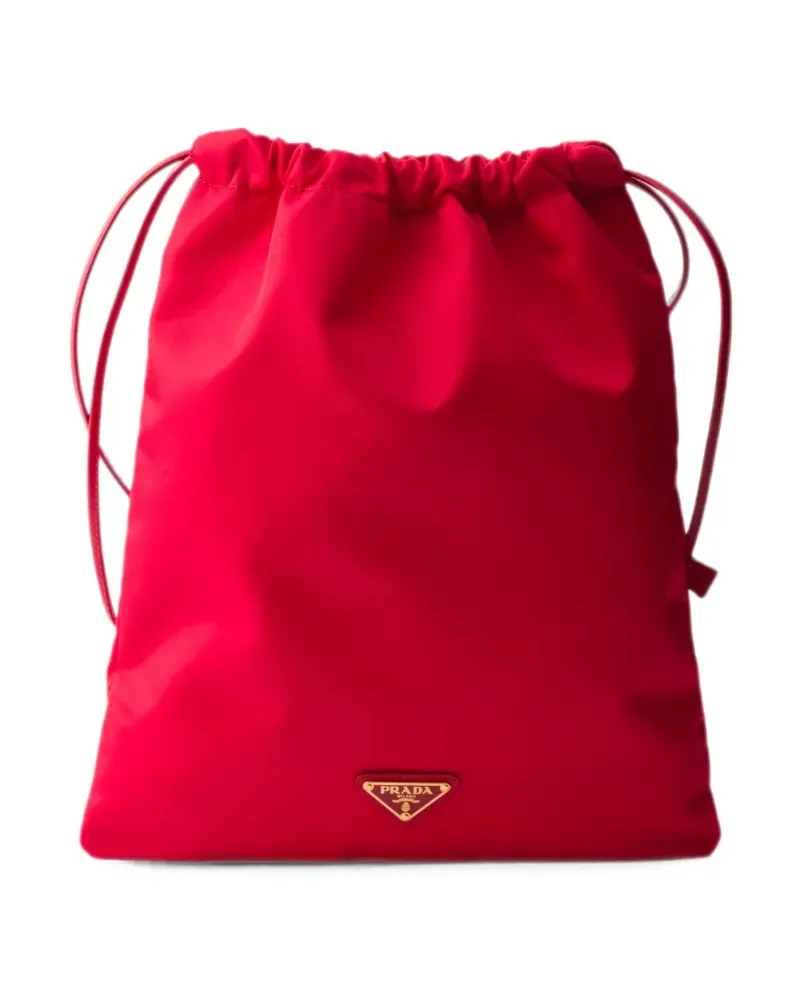 Prada Wish Re-Nylon Clutch - Rot Rot