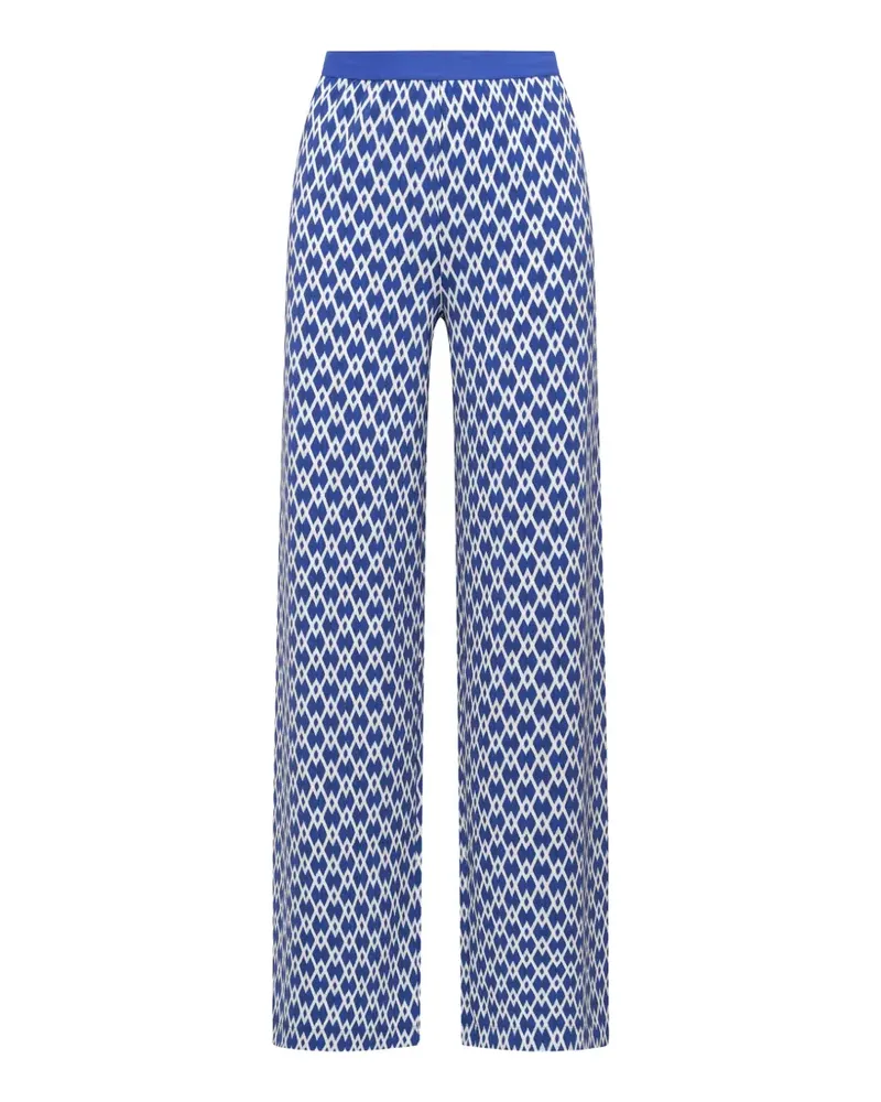 Maliparmi Diamond Glow Hose mit Print - Blau Blau