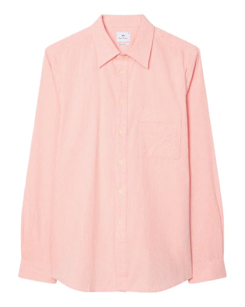 Paul Smith Klassisches Hemd mit Streifen - Rosa Rosa