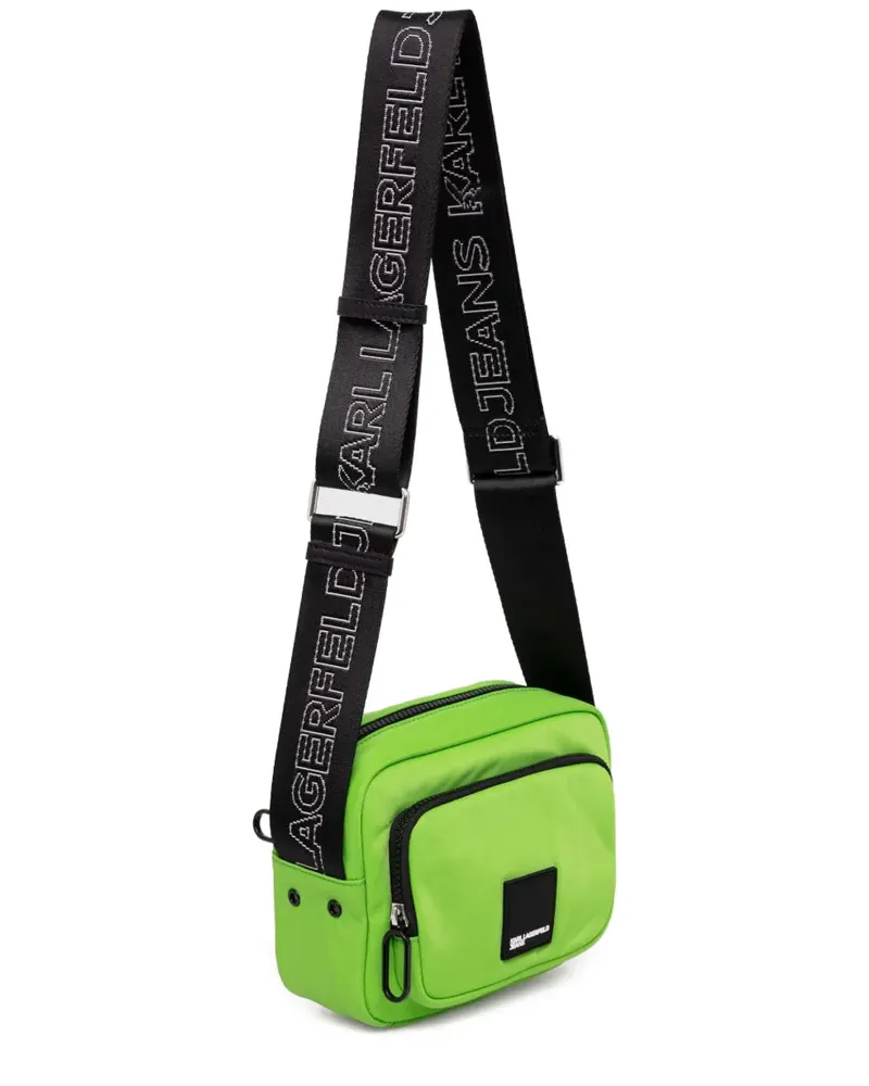 Karl Lagerfeld logo-strap shoulder bag - Grün Grün