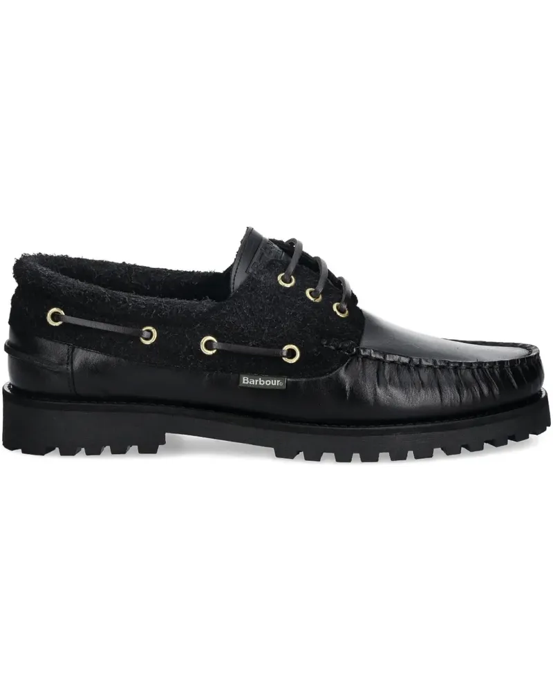 Barbour Re-Engineered Deck boat shoes - Schwarz Schwarz