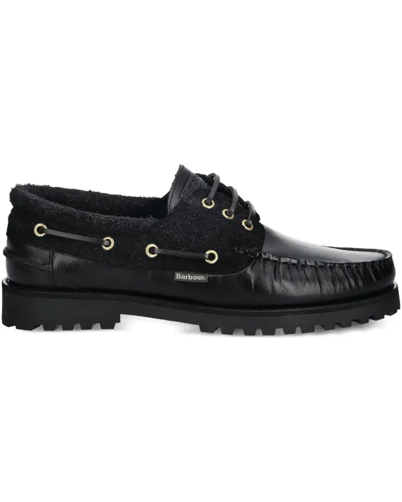 Barbour Re-Engineered Deck boat shoes - Schwarz Schwarz