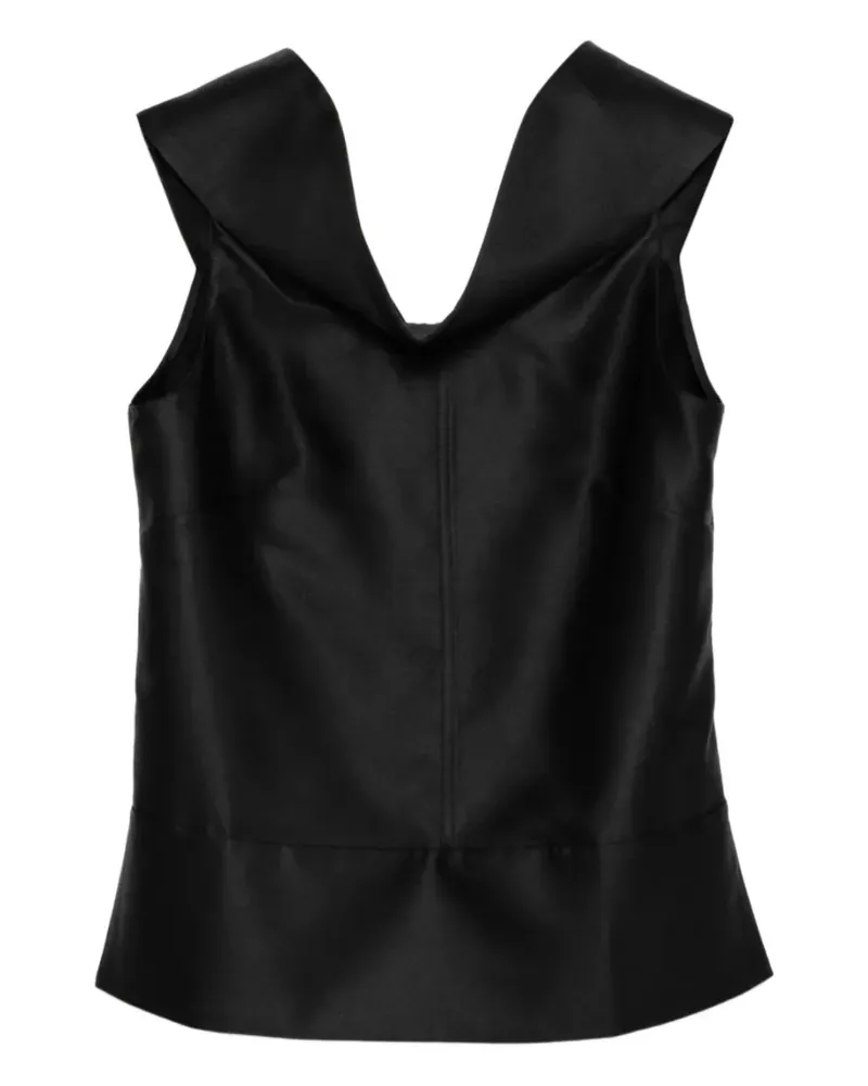 Brandon Maxwell Bowie top - Schwarz Schwarz