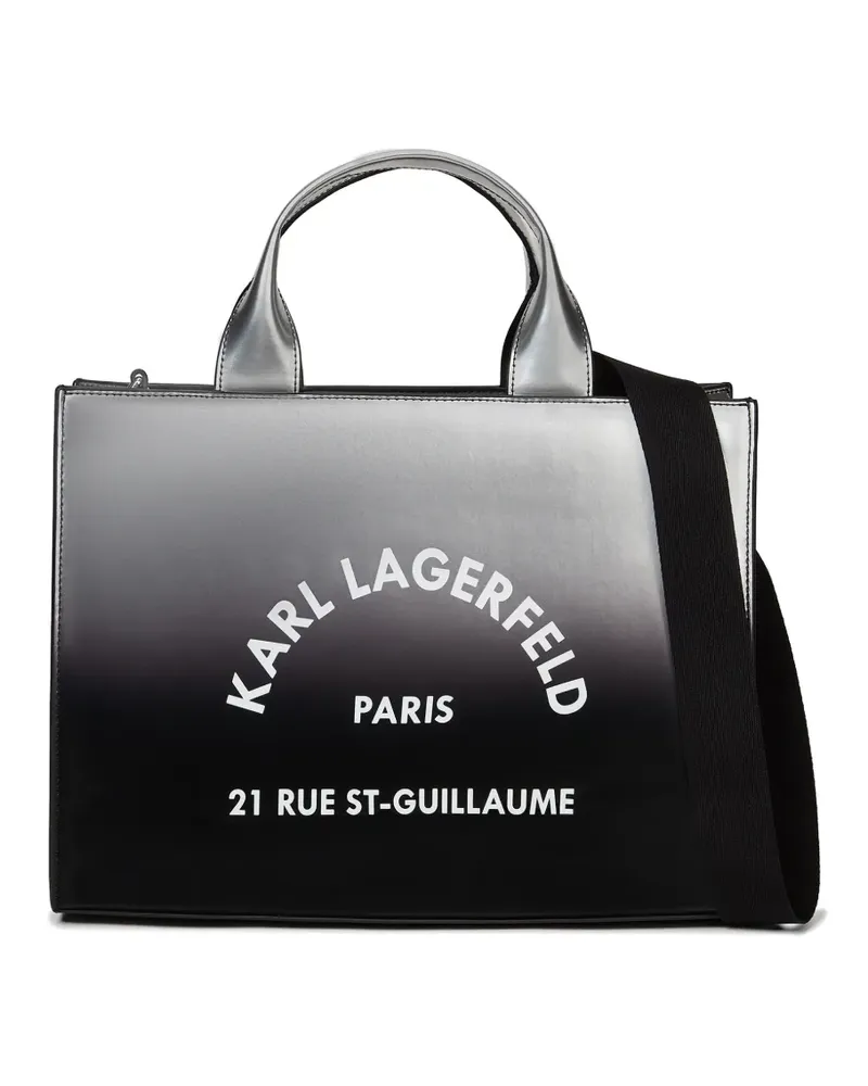 Karl Lagerfeld Rue St-Guillaume dégradé tote bag - Silber Silber