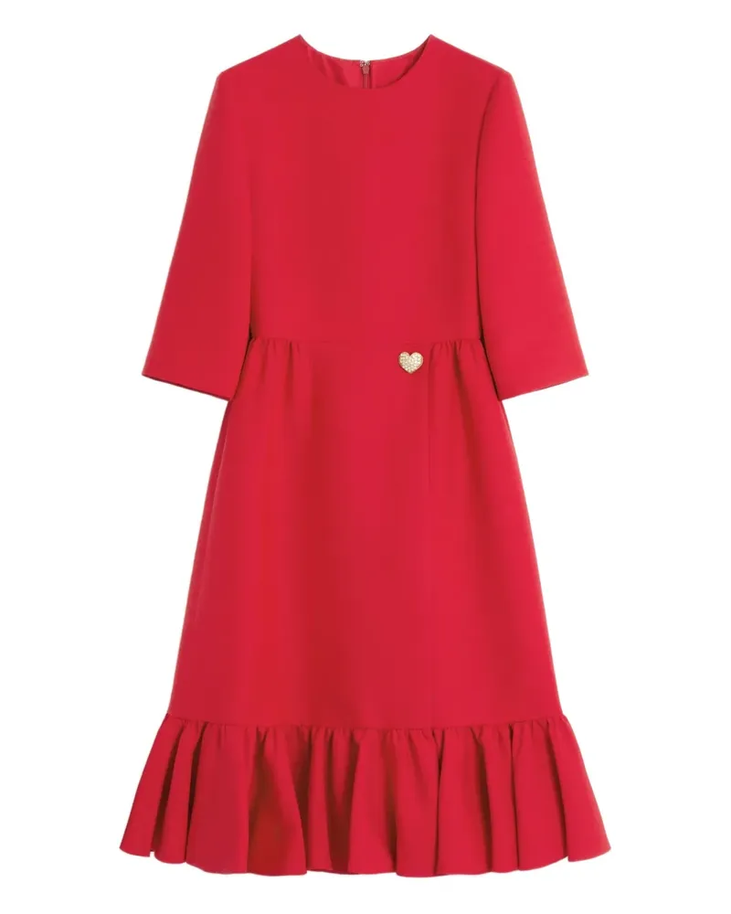 Valentino Garavani Mittellanges Kreppkleid - Rot Rot