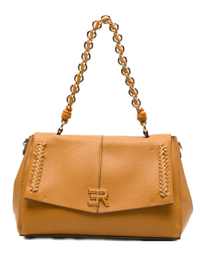 Ermanno Scervino Eba braided-handle leather satchel bag - Nude Nude