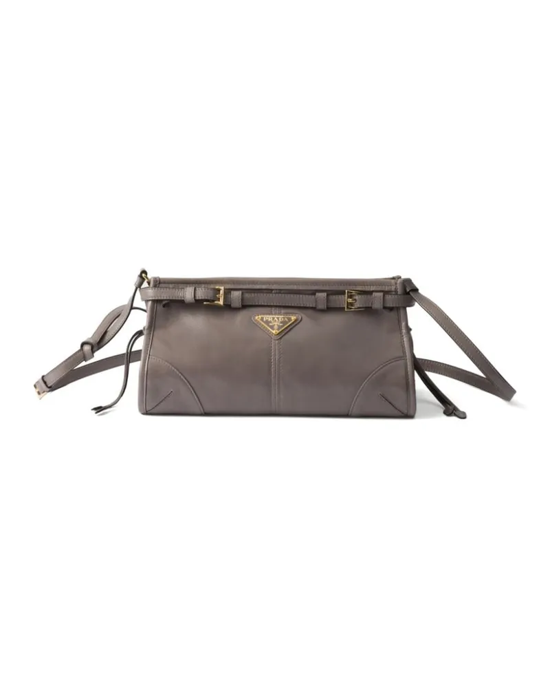 Prada Kleine Bonnie Schultertasche - Grau Grau