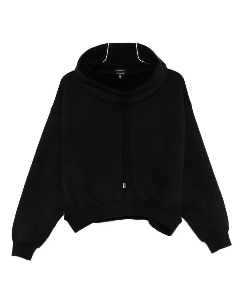 R13 drawstring hooded hoodie - Schwarz Schwarz