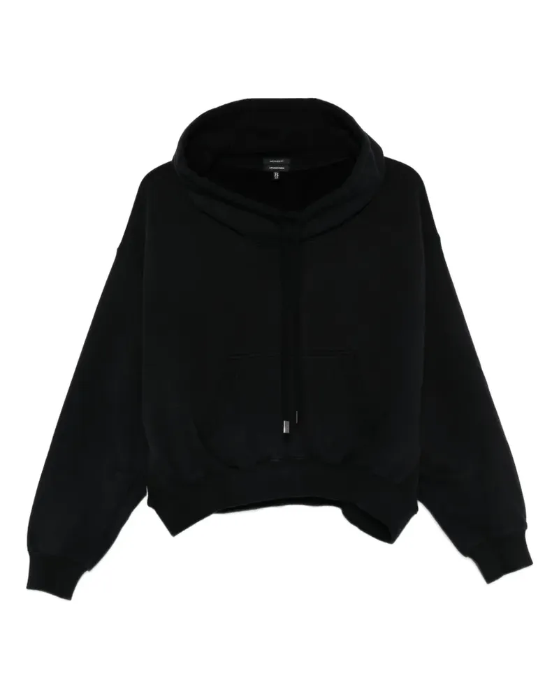 R13 drawstring hooded hoodie - Schwarz Schwarz
