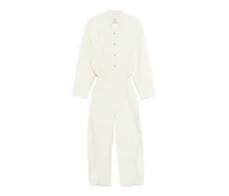 Jumpsuit mit Bindedetail - Nude