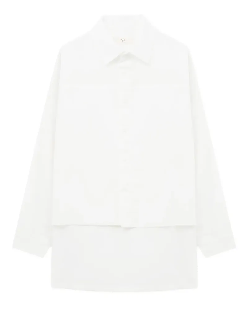 Yohji Yamamoto Klassisches Hemd - Weiß Weiß