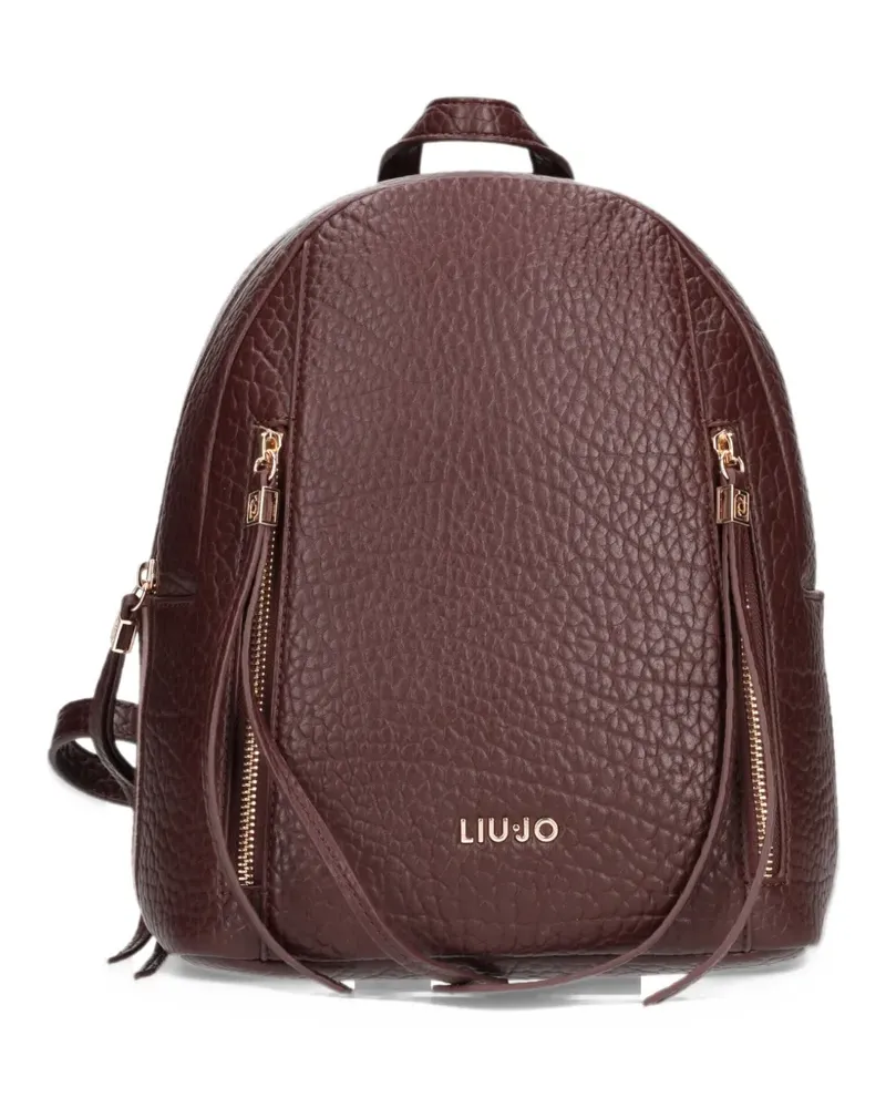 Liu Jo Rucksack mit Logo-Schild - Rot Rot