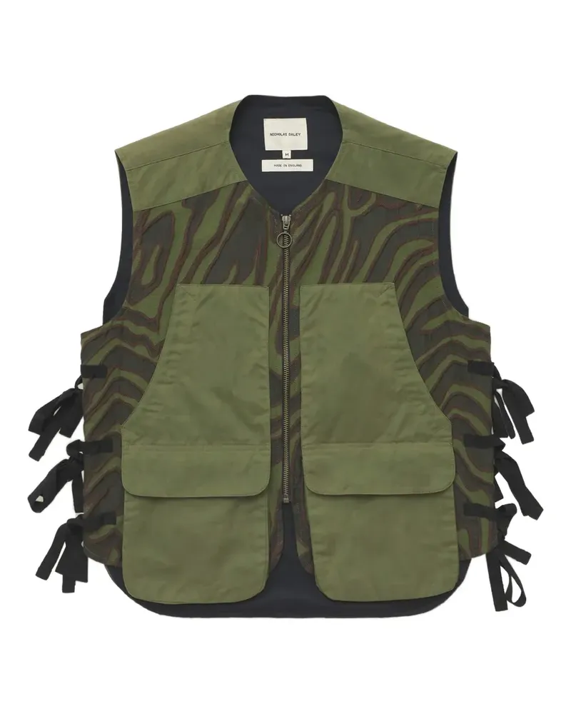 Nicholas Daley zip wavy jacket - Grün Grün