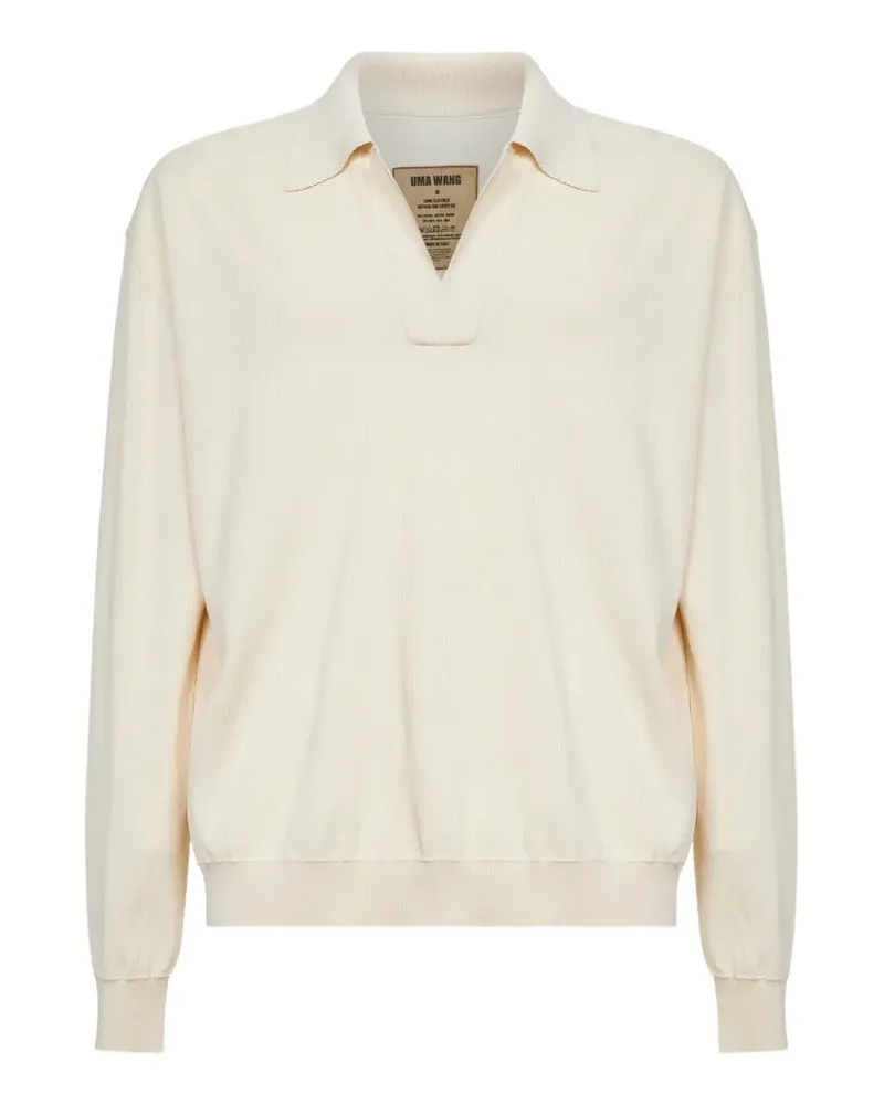 Uma Wang V-neck polo shirt - Nude Nude